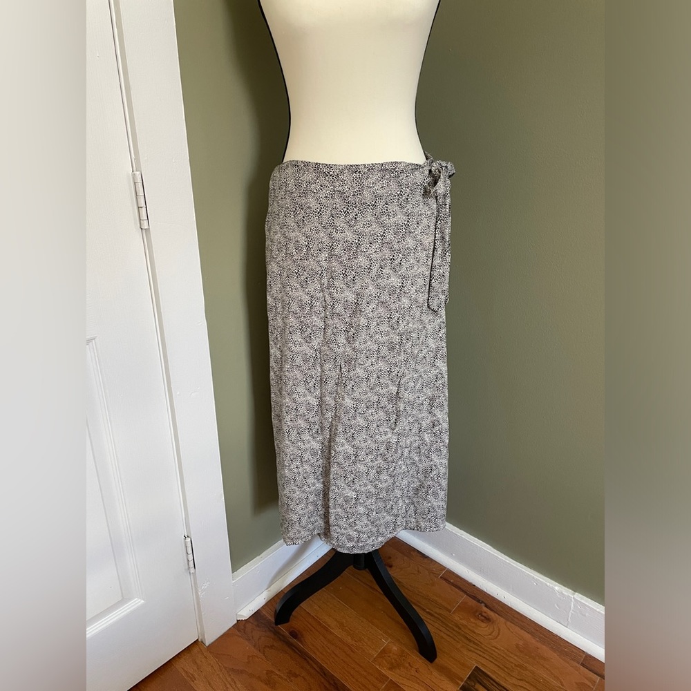 Leopard Print Wrap Skirt